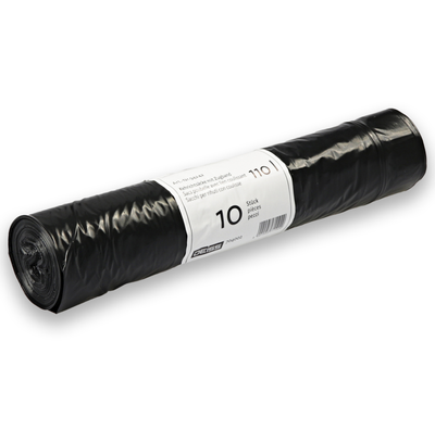 Eine Rolle mit zehn 110 Liter Kehrichtsäcken.