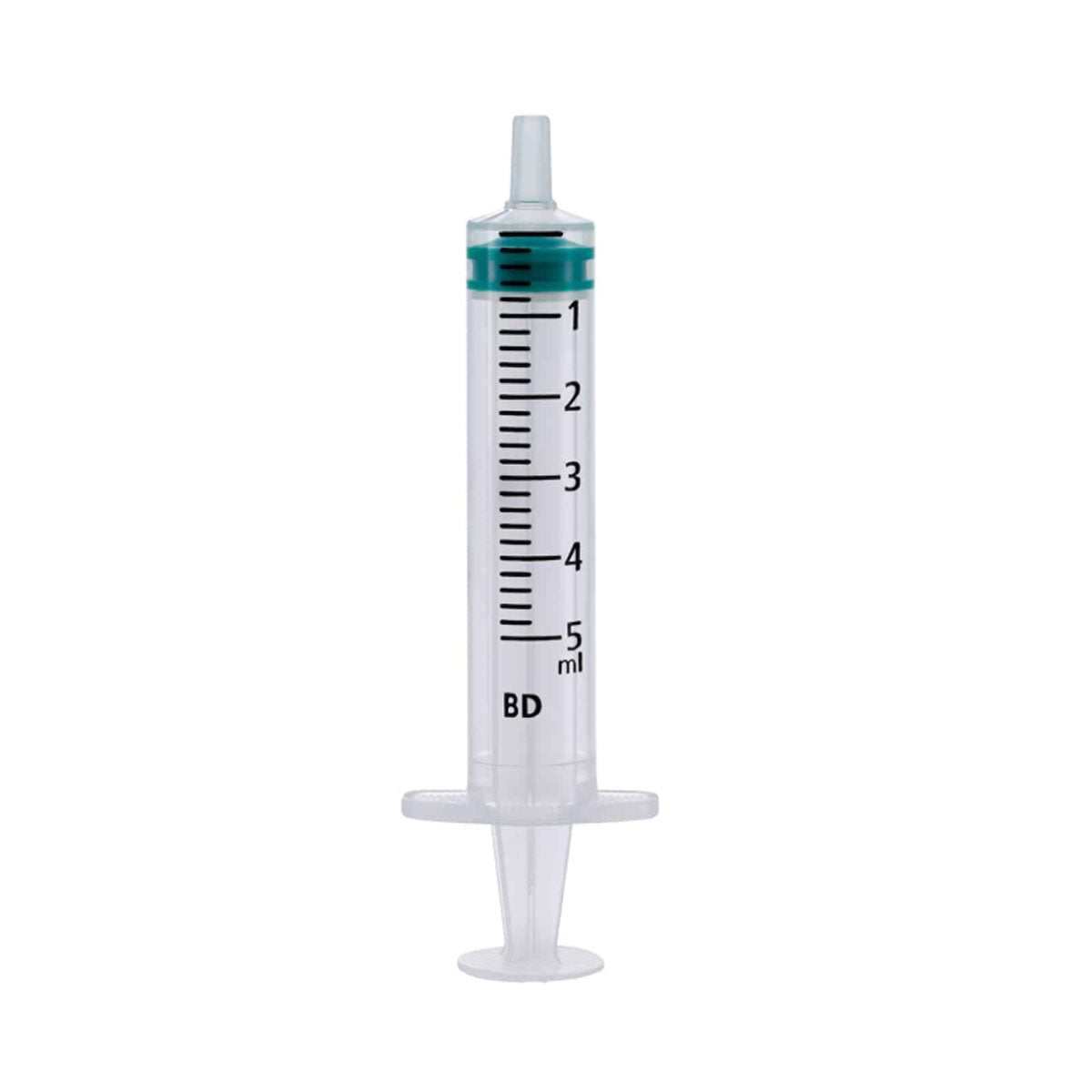 BD Emerald Spritzen 5 ml, sterile Einmalspritzen-Verpackung, 100 Stück pro Packung.