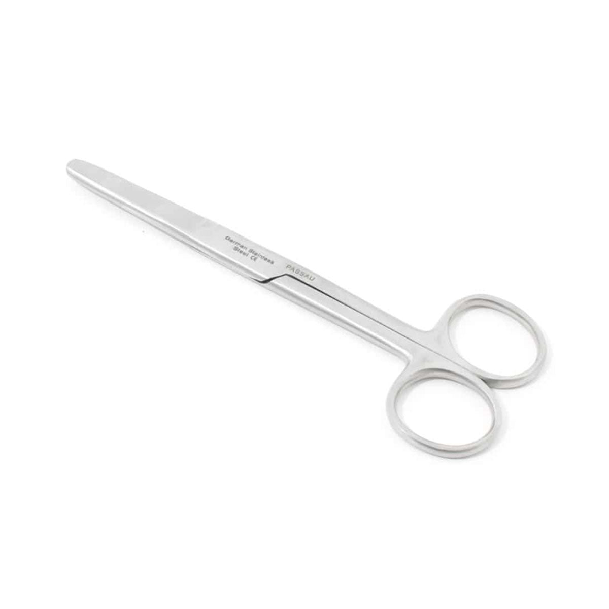 Chirurgische Schere, stumpf-stumpf, gerade, 14,5 cm, aus rostfreiem Edelstahl für präzises und sicheres Schneiden.